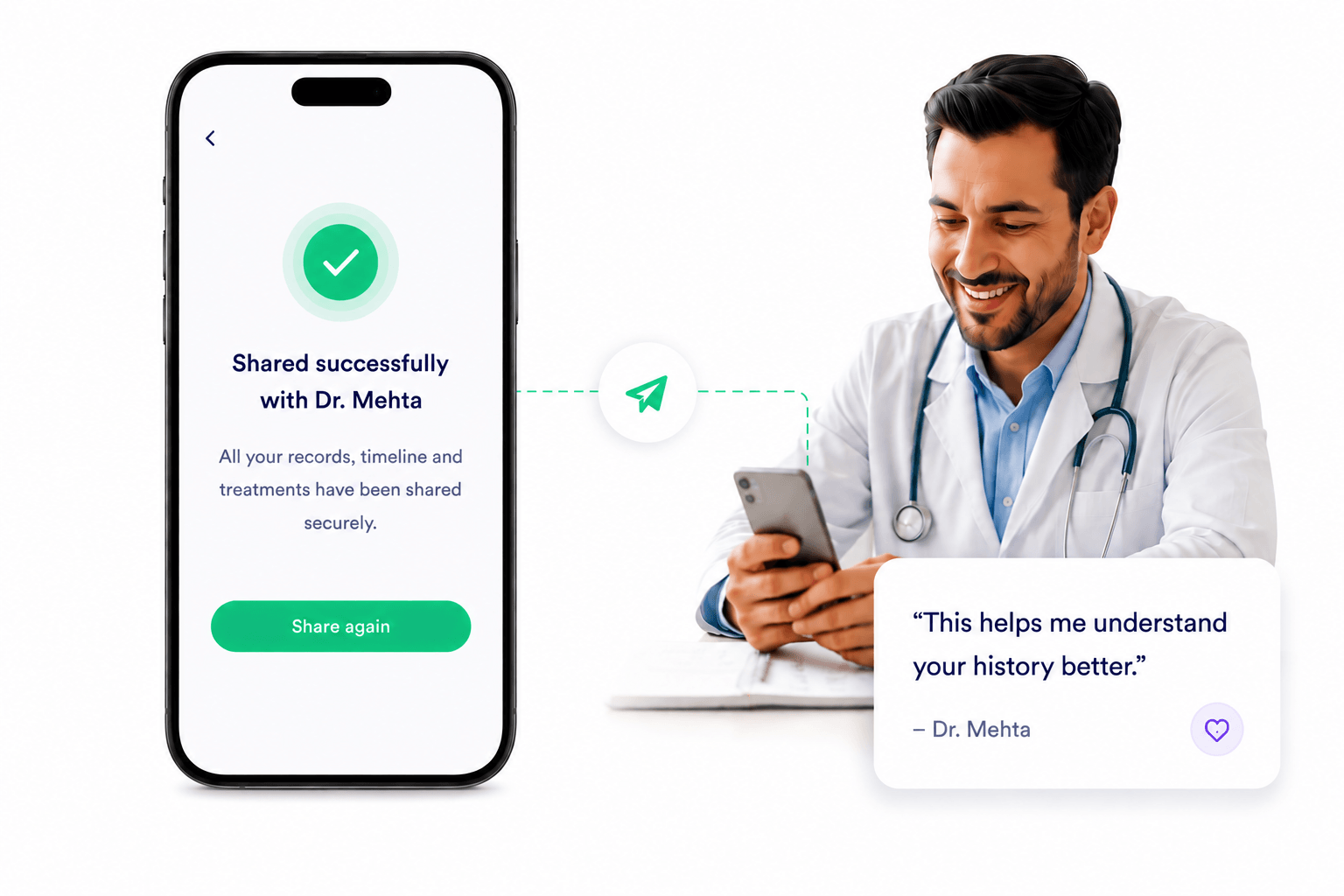 Share health history